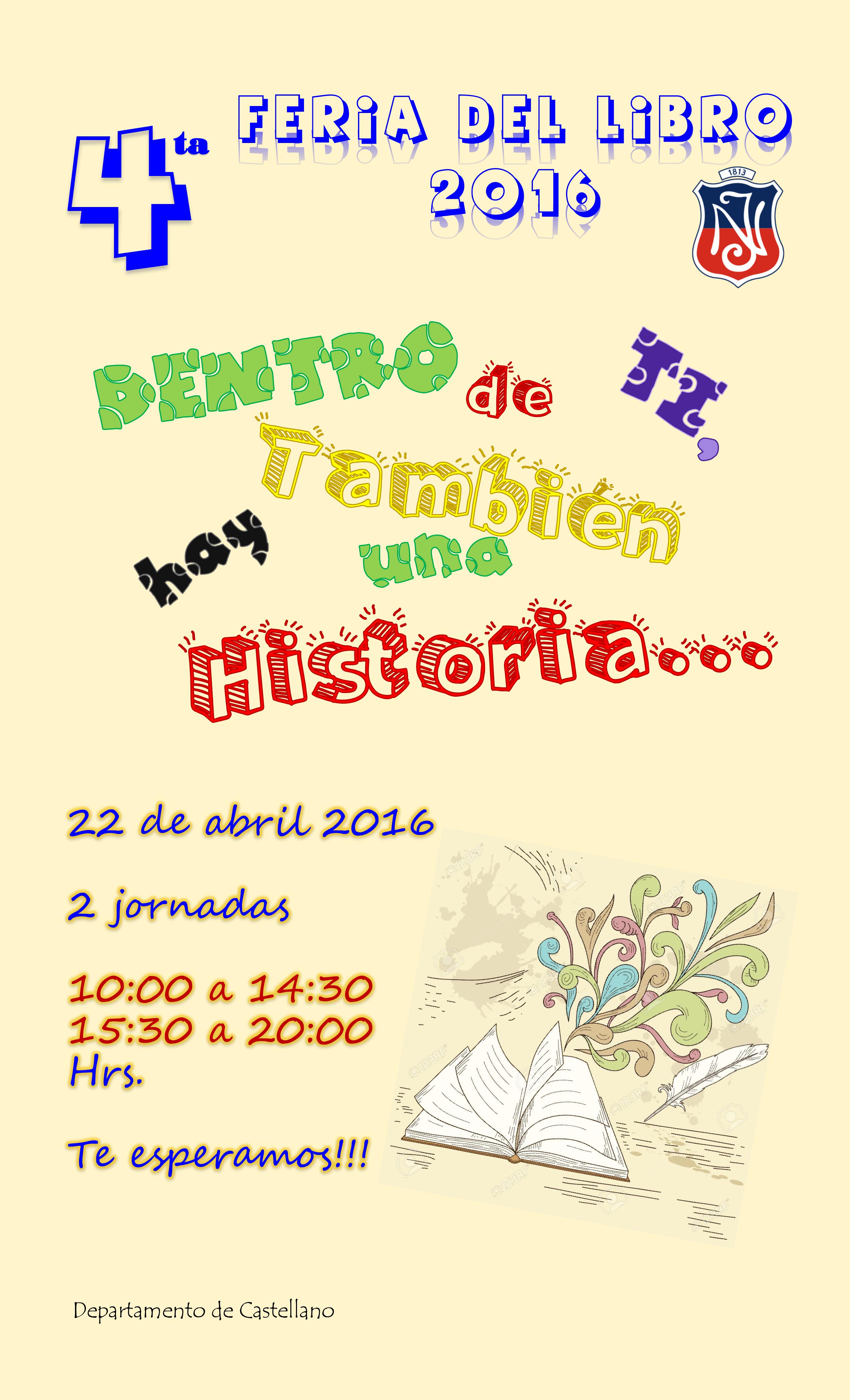 Afiche Feria Del Libro Instituto Nacional 0217